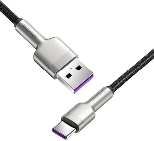 Baseus Cafule Metal Data kabel USB - USB Typ C 66W Quick Charge 1m czarny (CAKF000101) - Kable USB - miniaturka - grafika 2