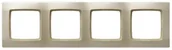 Klawisze i ramki - Ospel Karo ecru ramka R-4S/42 R-4S/42 - miniaturka - grafika 1