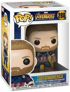 Funko Figurka Kapitan Ameryka - Pop! Vinyl: Marvel Avengers: Wojna bez granic - Figurki kolekcjonerskie - miniaturka - grafika 4