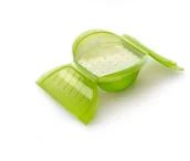 Akcesoria i części do mikrofalówek - Lekue Lékué 1 litr Ogya bardzo duży garnek do kuchenki mikrofalowej z tacą, zielony 3409600V09U004 - miniaturka - grafika 1