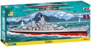 Cobi Klocki Klocki Klocki Small Army Pancernik USS Iowa (BB-61) / Missouri - Klocki - miniaturka - grafika 2