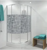 Kabiny prysznicowe - Durasan Kabina prysznicowa 80x80x185 CUBIC Cubic Dark NK-80 - miniaturka - grafika 1