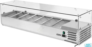 Yato WITRYNA CHŁODNICZA NADSTAWNA 7x1/3 GN YG-05331 - Szafy i witryny chłodnicze - miniaturka - grafika 2