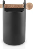 Pojemniki kuchenne - Eva Solo Pojemnik kuchenny czarny z łyżką 20 cm 520429 - miniaturka - grafika 1
