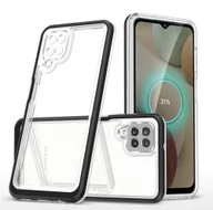 Etui i futerały do telefonów - Hurtel Clear 3in1 etui do Samsung Galaxy A22 4G żelowy pokrowiec z ramką czarny - miniaturka - grafika 1