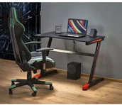 Biurka dla dzieci - Czarne biurko gamingowe S8-L40 - miniaturka - grafika 1