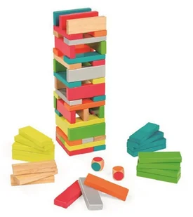 Janod Jenga z kolorami Equilibloc 02012 - Gry planszowe - miniaturka - grafika 3