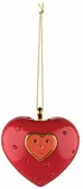 Ozdoby bożonarodzeniowe - Alessi - Cuore E Cuora - kula dekoracyjna - ozdoba choinkowa - serce - porcelana - czerwona MJ16 11 - miniaturka - grafika 1