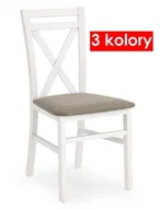 Krzesła - Białe drewniane krzesło skandynawskie krzyżak K4-S06 - miniaturka - grafika 1