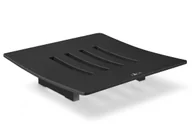 Mydelniczki i dozowniki mydła - Zack ABBACO BLACK Mydelniczka Stalowa - Czarna 40443 - miniaturka - grafika 1