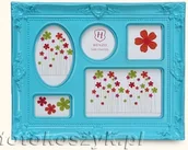 Ramki na zdjęcia - Henzo Galeria Colour Barok Niebieski (na 5 zdjęć) - miniaturka - grafika 1