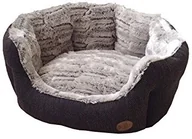 Legowiska dla psów - Nobby łóżko komfortowe owalne Cacho - dla psów i kotów, brązowy - miniaturka - grafika 1