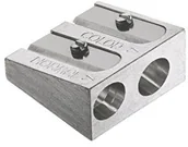 Temperówki - Faber-Castell 185710 podwójna temperówka metalowa do ołówków grafitowych i kredek 185710 - miniaturka - grafika 1