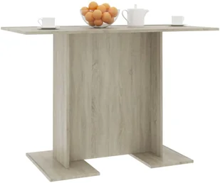 vidaXL Stół jadalniany, kolor dąb sonoma, 110x60x75 cm, płyta wiórowa - Stoły - miniaturka - grafika 3