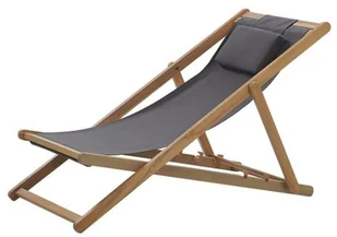 Beliani Leżak ogrodowy szary AVELLINO - Leżaki ogrodowe - miniaturka - grafika 6