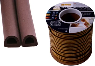 Inter-S Uszczelka do okien i drzwi Inter-s Motive brązowa typ D 7,5x9mm 1mb - Moskitiery - miniaturka - grafika 2