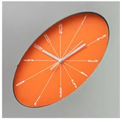 Zegary - Atrix Zegar ścienny elipsa srebrny #2 - miniaturka - grafika 1