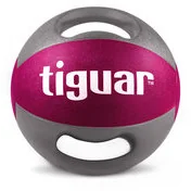 Tiguar Piłka lekarska z uchwytami, 5 kg - Piłki do ćwiczeń - miniaturka - grafika 2