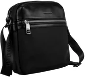 Torebki damskie - David Jones Sportowa listonoszka damska na szerokim, logowanym pasku - miniaturka - grafika 1