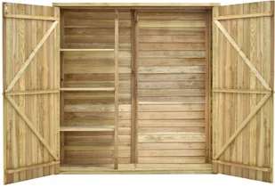 vidaXL Szopa na narzędzia, 163x50x171 cm, impregnowane drewno sosnowe - Altany ogrodowe - miniaturka - grafika 6