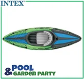 Kajaki - Kajak nadmuchiwany Challenger K1 jednoosobowy - Zestaw - miniaturka - grafika 1