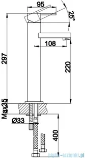 Kohlman bateria umywalkowa wysoka GIXS QB170G - Baterie podtynkowe - miniaturka - grafika 3