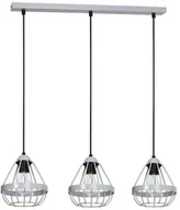 Lampy sufitowe - Milagro LAMPA wisząca CAGE 682 metalowa OPRAWA listwa ZWIS druciane klatki loft szare 682 - miniaturka - grafika 1