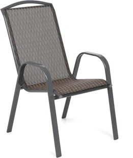 Home&Garden Meble ogrodowe metalowe Sevilla Atlanta Grey / Brown Triangles 6+1 159275 - Meble ogrodowe - miniaturka - grafika 5