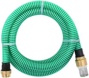 vidaXL Wąż ssący z mosiężnymi złączkami 10 m 25 mm zielony 151046 - Węże ogrodowe i zraszacze - miniaturka - grafika 2