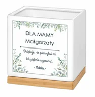 Donice - Blumfeldt Murrano Personalizowana kwadratowa z napisem dla mamy PDC2-004 - miniaturka - grafika 1