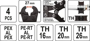 Yato ZACISKARKA DO RUR PEX-AL.-PEX TH16-26 YT-21750 - Inne urządzenia budowlane - miniaturka - grafika 5