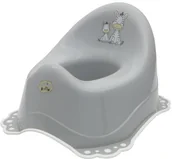 Nocniki - Nocnik 2K z pozytywką Zebra szary/biały - miniaturka - grafika 1