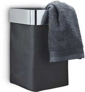 Blomus 68976 kosz na ręczniki "nexio" w kolorze srebrnym polerowana, stal nierdzewna, 15 x 16 x 25 cm 68976 - Wieszaki łazienkowe - miniaturka - grafika 2