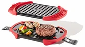 Akcesoria i części do mikrofalówek - Lékué Lékué  grill mikrofalowy, opiekacz do kanapek, prasa do panini, 25,4 x 14 cm, czerwony 0220400R14M017 - miniaturka - grafika 1