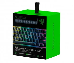 Razer PBT Keycap + Coiled Cable Upgrade Set Classic Black RC21-01490800-R3M1 RC21-01490800-R3M1 - Tuning komputera - akcesoria - miniaturka - grafika 2