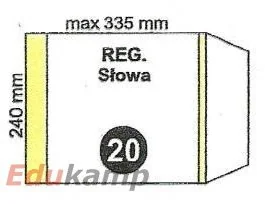 Fol-Plast okładki Okładka szkolna Słowa regulowana nr20 240x335mm OK33FP - Dyplomy i okładki - miniaturka - grafika 2
