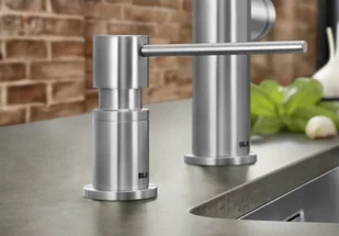 Blanco Dozownik LATO w kolorze stali UltraResist 525809) 525809 - Mydelniczki i dozowniki mydła - miniaturka - grafika 2