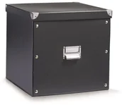 Pudła i pojemniki do przechowywania - Zeller Pudełko do przechowywania czarne, 34x33x32 cm (17635) - miniaturka - grafika 1