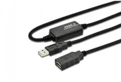 Kable USB - Digitus Kabel USB 2.0A /M - USB A/Ż10 m czarny (DA-73100-1) - miniaturka - grafika 1