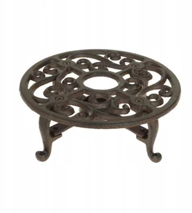 Esschert Design podgrzewacz, płyta podgrzewająca w stylu antycznym, wykonane z żeliwa, w kolorze brązowym, ok. 19 cm x 19 cm x 7,1 cm, brązowy, ilość: 1 szt. CB27 - Dekoracje domu - miniaturka - grafika 2