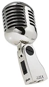 Akcesoria car audio - Alecto UDM-60 retro mikrofon w stylu lat 50.-, XLR-przyłącze z 5 m kablem Chrome UDM-60 - miniaturka - grafika 1