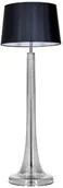 Lampy stojące - 4concepts LAMPA podłogowa ZURICH TRANSPARENT BLACK L213282258 abażurowa OPRAWA stojąca do salonu czarna przydymiona L213282258 - miniaturka - grafika 1