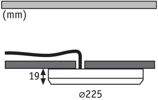 Paulmann Cover it panel wpuszczany czujnik 22,5 cm - Oprawy, klosze i abażury - miniaturka - grafika 5