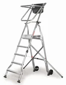 Drabiny - Faraone 996 99675035 Drabina magazynowa 4 stopniowa wysokość robocza 2,76m) 75035-uniw - miniaturka - grafika 1