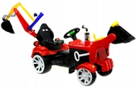 Jeździki dla dzieci - Traktor Traktorek z Pedałkami Koparka Spych+gratis - miniaturka - grafika 1