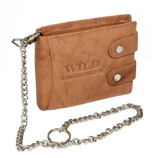 Wild Portfel Męski Skóra Naturalna Duży Poziomy Z Zapięciem Podwójnym I Łańcuszkiem 5647 - Portfele - miniaturka - grafika 10