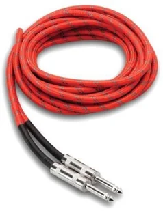 Hosa 3 gt18 °C3 przewód gitarowy TEXTI materiału EBE płaszcz 5 m, czerwony/zielony 3GT18C3 - Kable - miniaturka - grafika 3