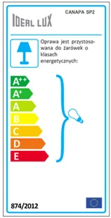 Ideal Lux Lampa Wisząca Canapa Sp2 134840 Średnica 9,5 Wys. 134,0 134840 - Lampy sufitowe - miniaturka - grafika 3