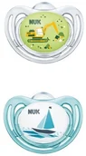 Smoczki uspokajające - NUK NUK Smoczek uspokajający 0-6 mies. silikon, FREESTYLE, 2 szt. boy NN-ANU-CFS1-054 - miniaturka - grafika 1
