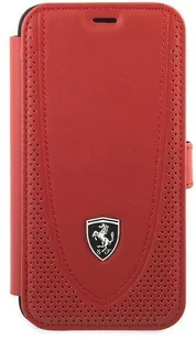 Ferrari FEOGOFLBKP12SRE iPhone 12 mini 5,4" czerwony/red book Off Track Perforated hurtel-67362-0 - Etui i futerały do telefonów - miniaturka - grafika 2